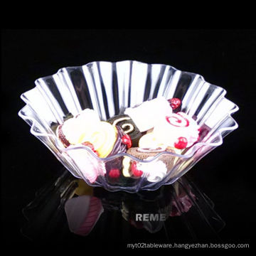 Tableware Plastic Disk Disposable Saucer Fluted Plastic Serving Dish